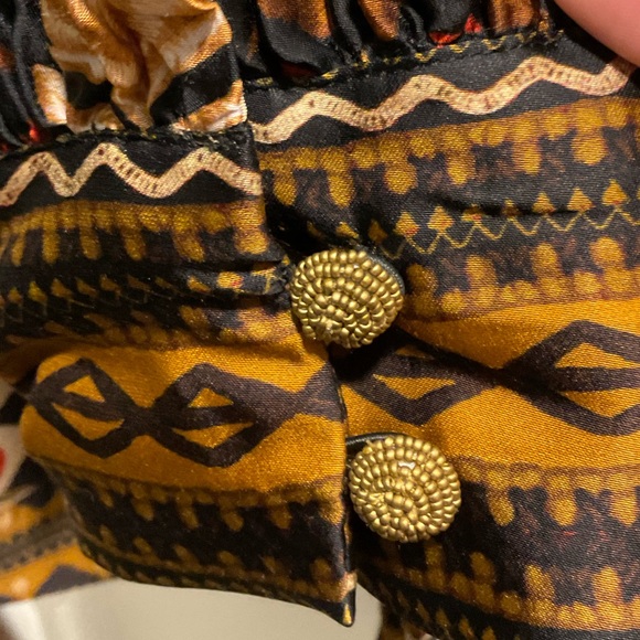 FARM Rio Tapestry Garden Multicolor V Neckline Mini Dress - Picture 8 of 12